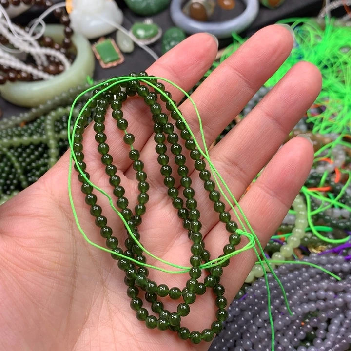 和田玉未镶嵌手链75