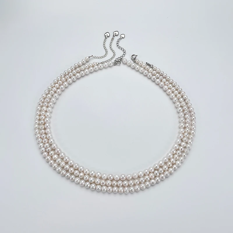 【二姐专属】淡水珍珠 小仙女淡水白色珍珠项链 5-6mm