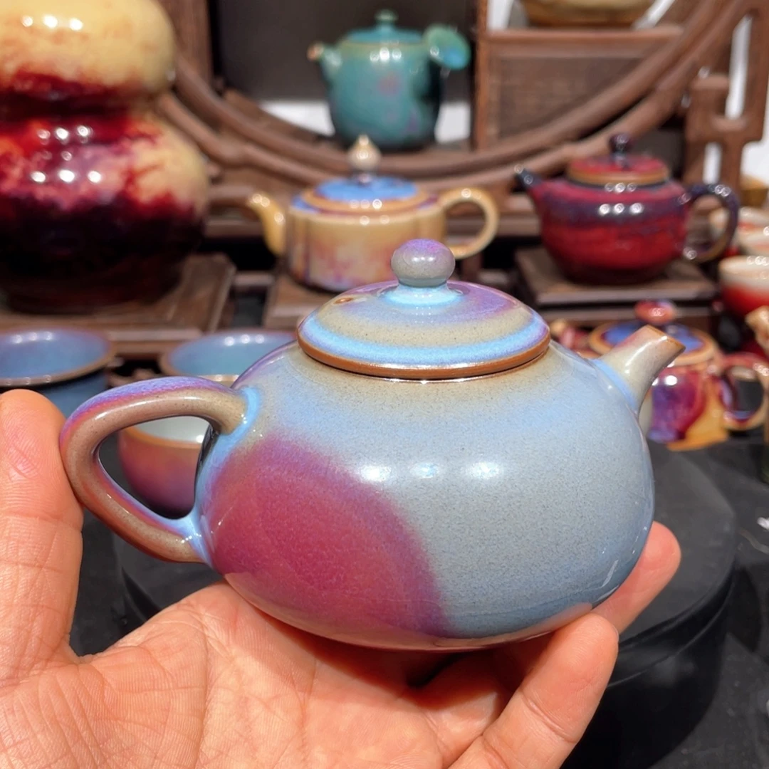 一***猫中国神后钧瓷茶器