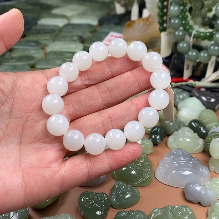 和田玉未镶嵌手链