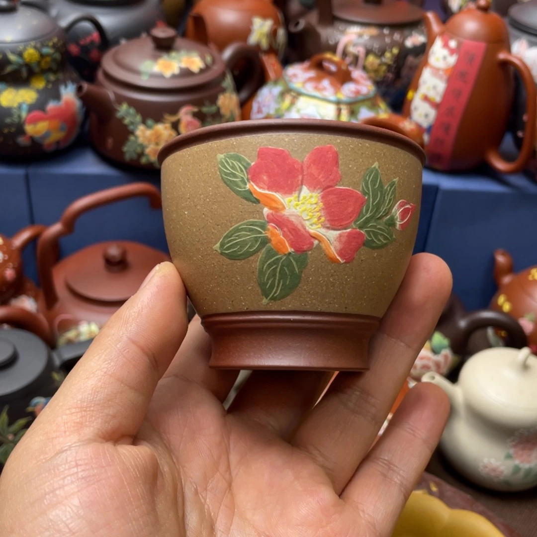 紫砂茶杯紫砂主人杯120cc