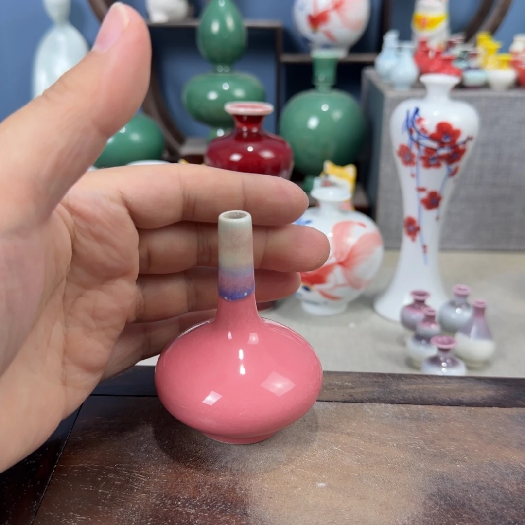陶瓷手工小花器摆件