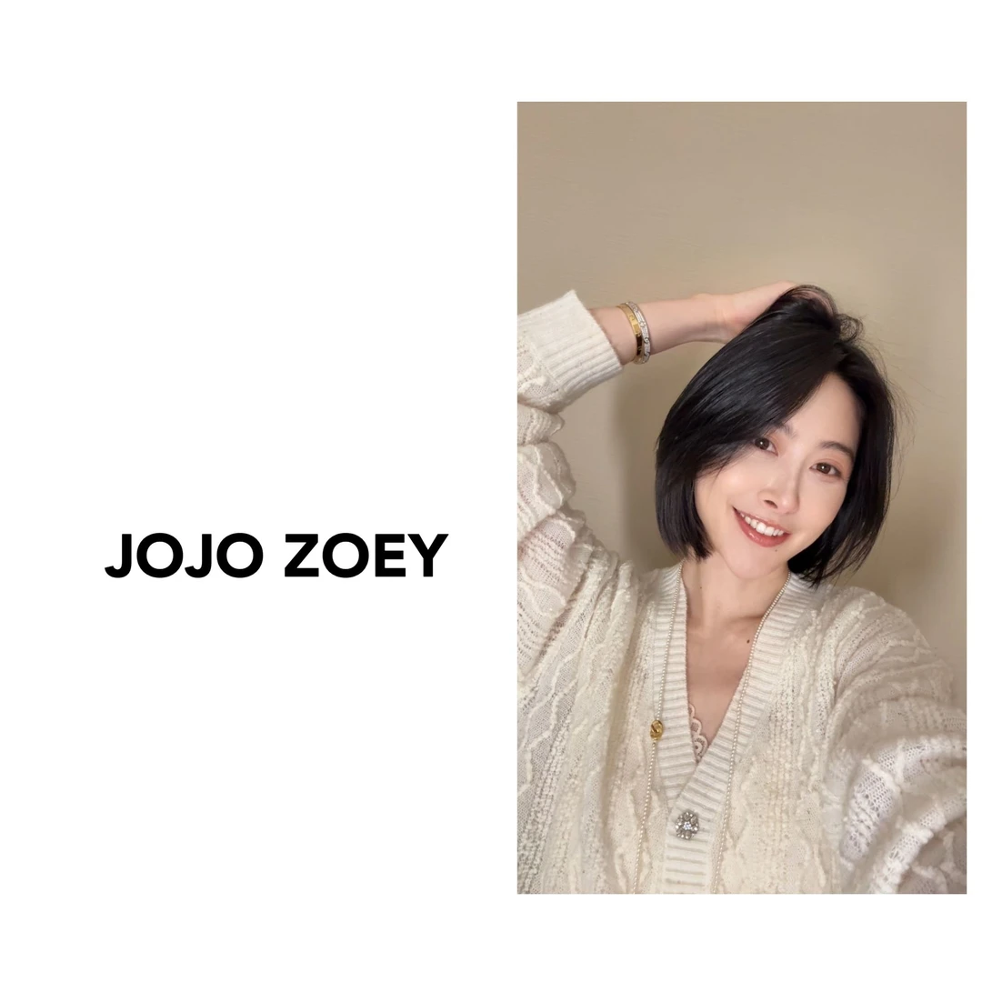 JOJO ZOEY【清浅白月光】~甜美叠穿V领上衣软糯显瘦针织开衫zz-3501
