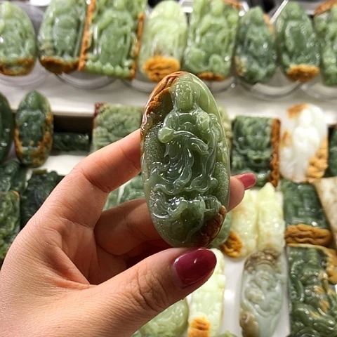 和田玉未镶嵌挂件