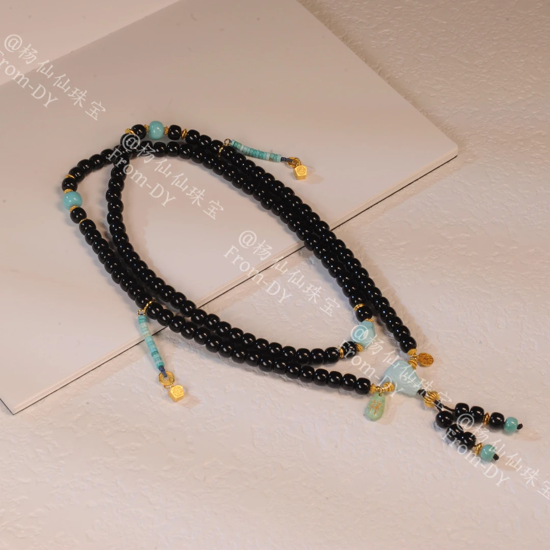 【杨仙仙珠宝】18K金镶嵌椰蒂（6mm+）多宝手串-A3729