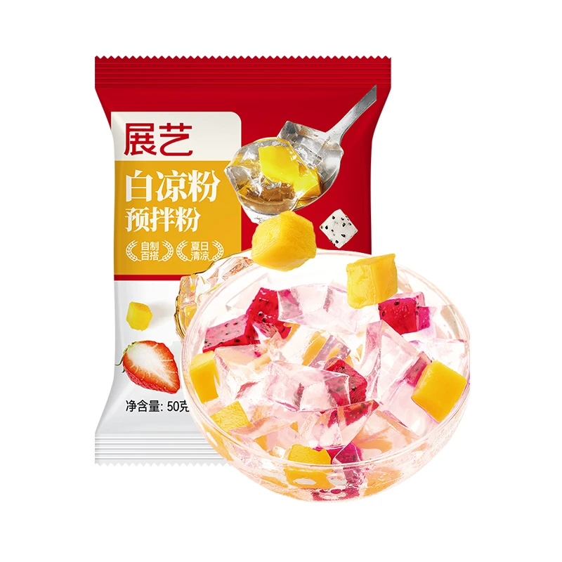 展艺白凉粉果冻粉家用凉粉专用100g
