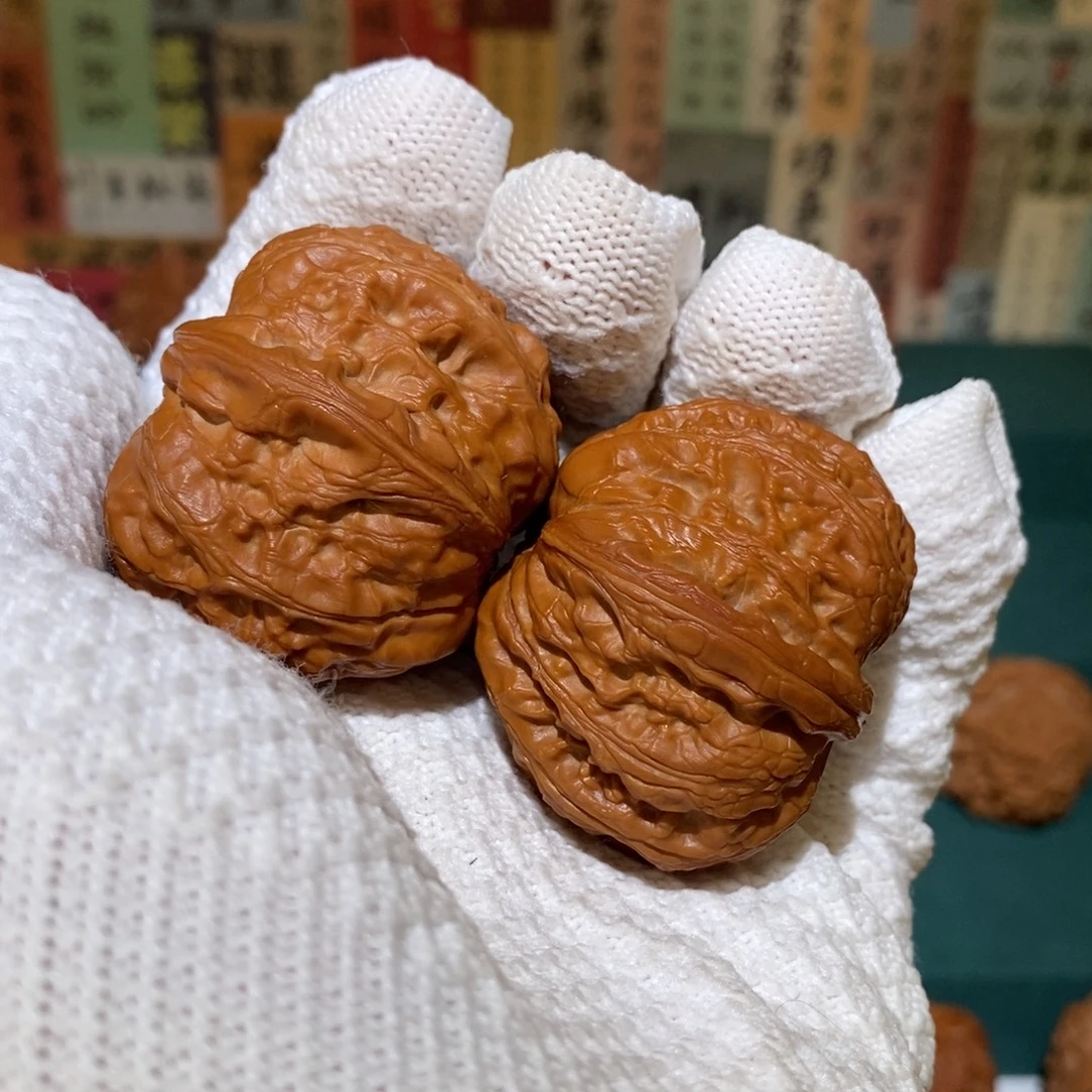 十***森文玩核桃把件元宝