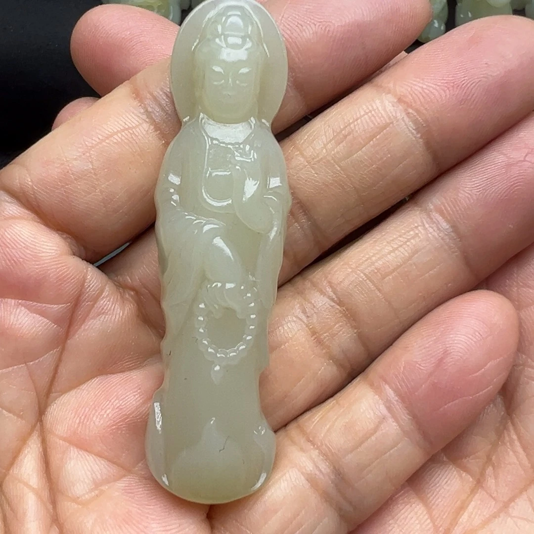 和田玉（糖玉）未镶嵌吊坠(不含链)