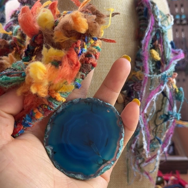 盖***盖玛瑙/玉髓未镶嵌颈饰