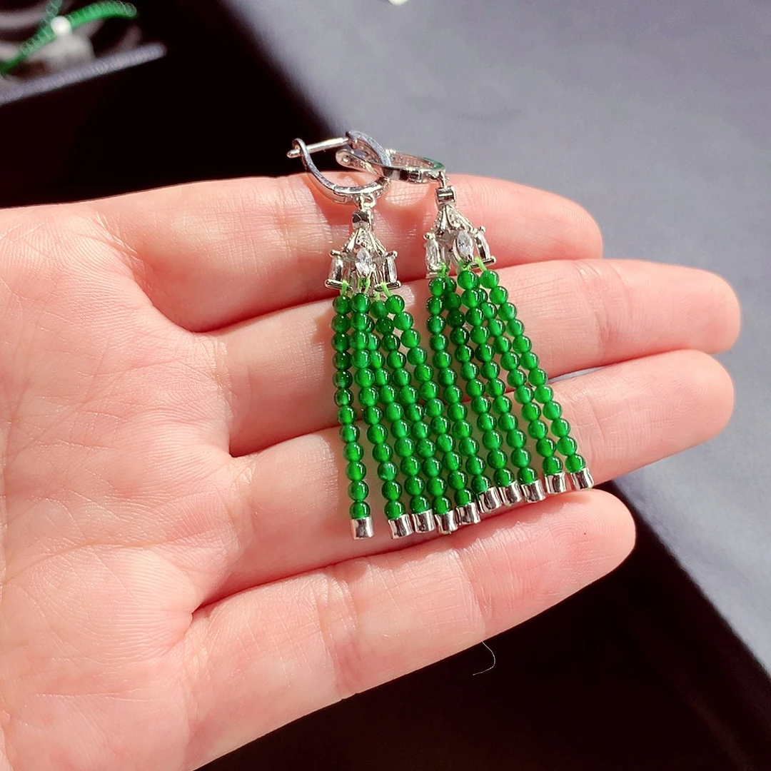 翡翠未镶嵌毛衣链