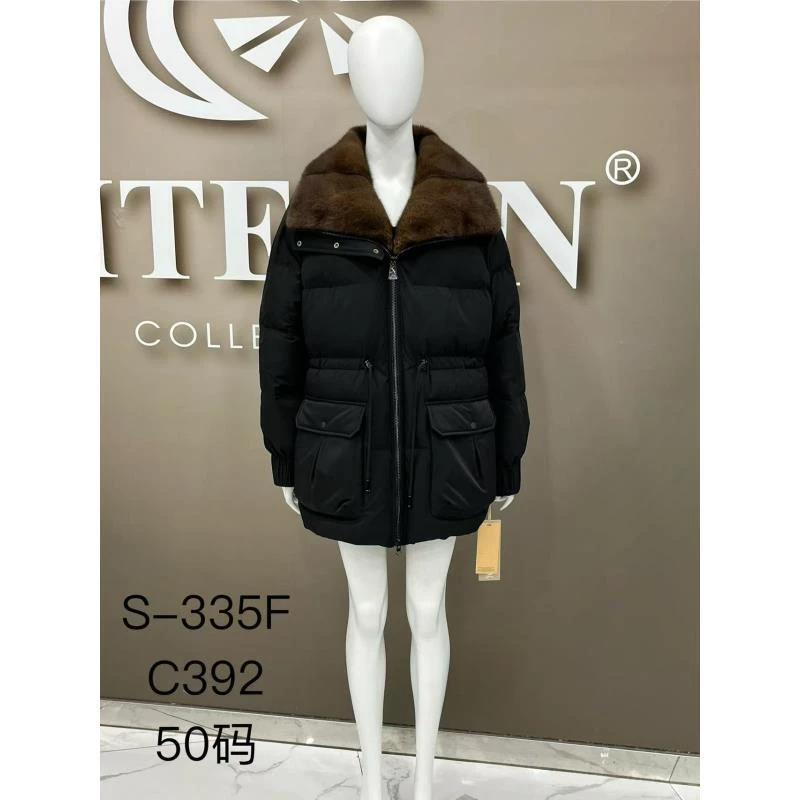 DO-S-335F东欧冬季新款大翻领貂领羽绒服