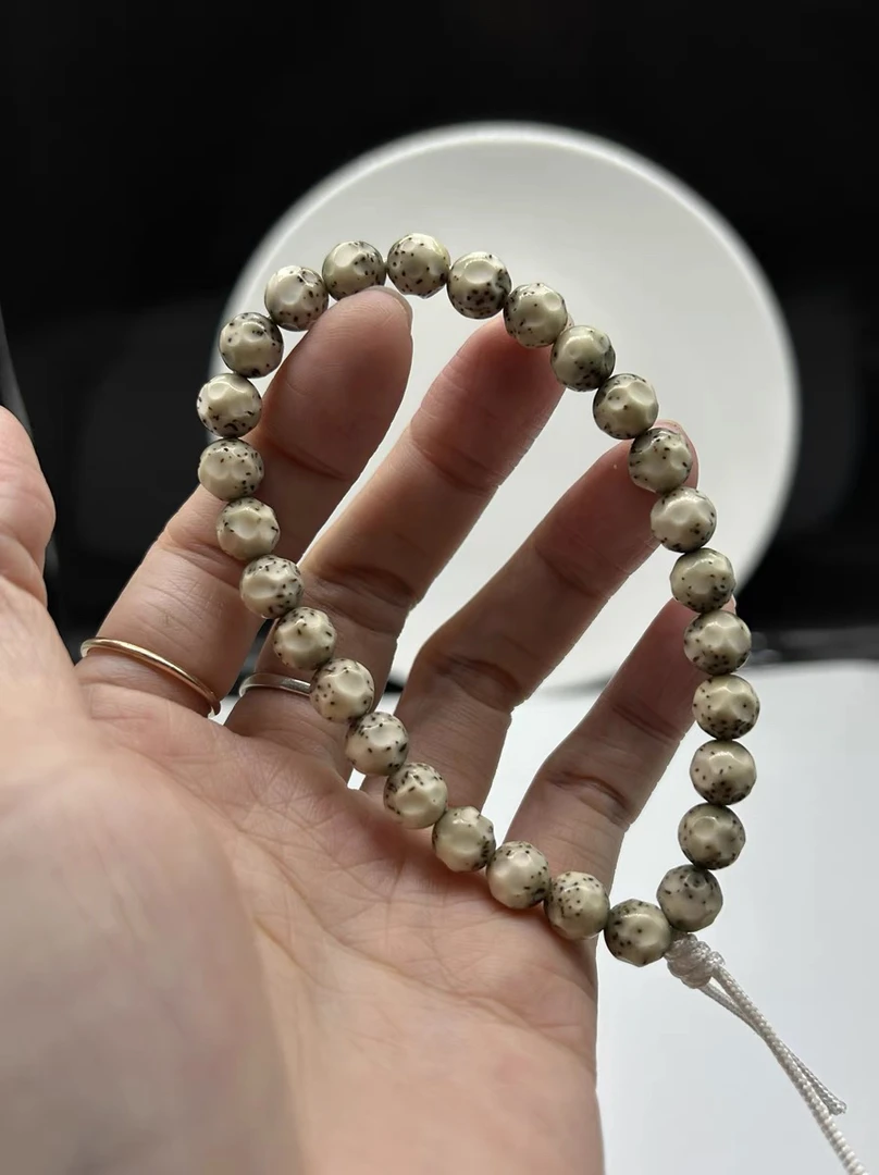 精品海南毛感料糯冰8X8圆大留白雕刻魔球无相小细星星月菩提