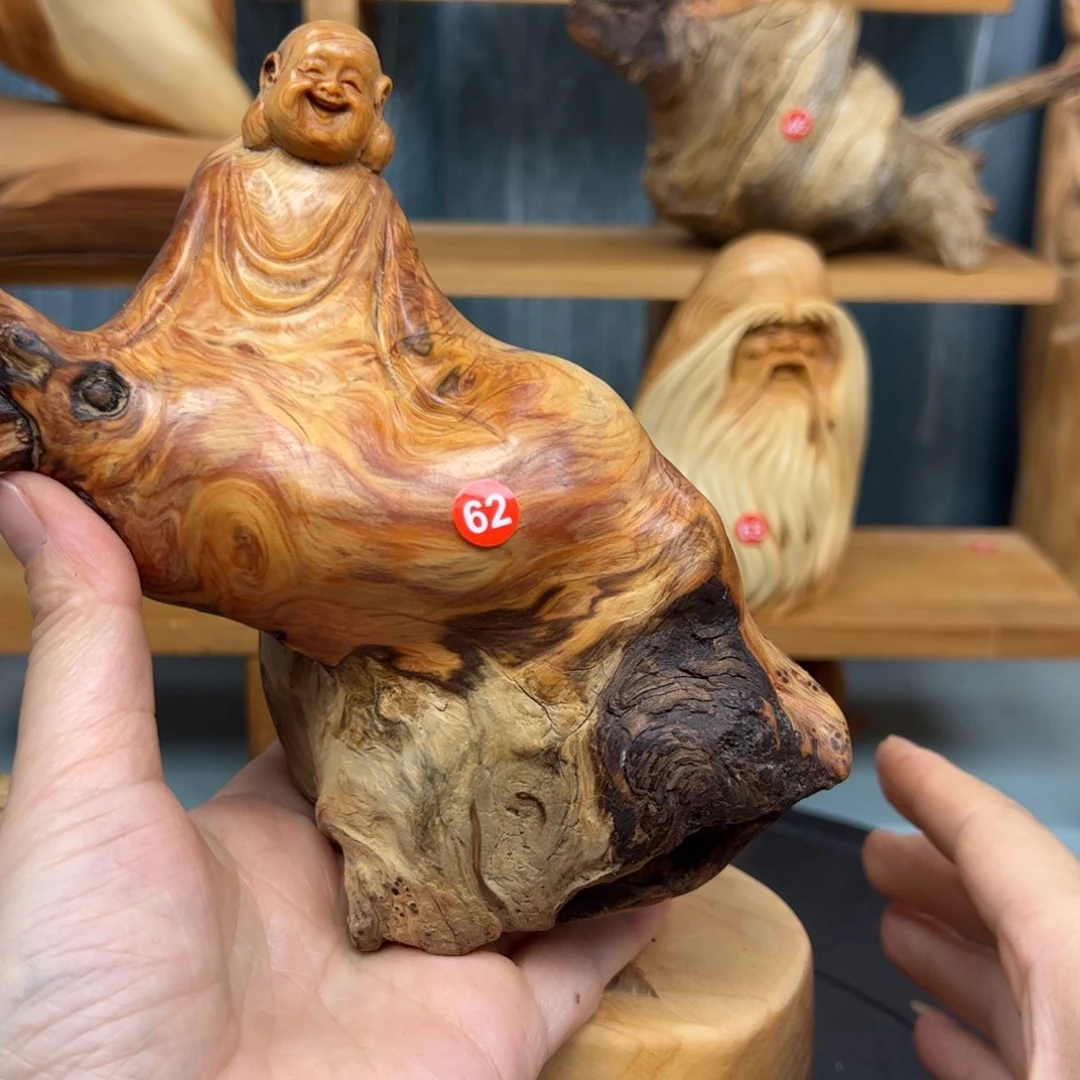 木崖柏木摆件手把件