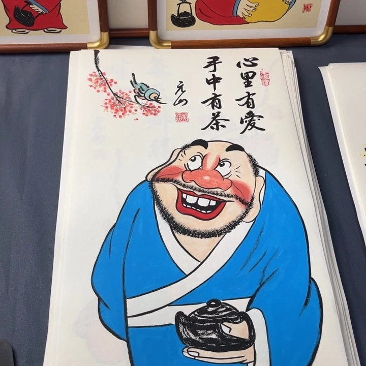 国画禅意画纯手绘作品