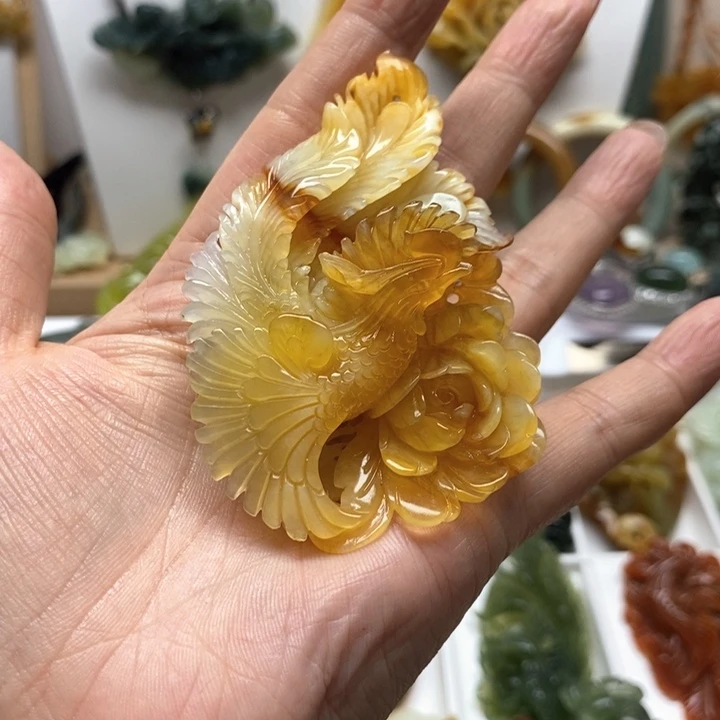 蛇纹石玉颈饰未镶嵌小***！