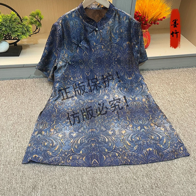 【69679】新中式中国风上衣显瘦高定气质时尚女士休闲短袖上衣