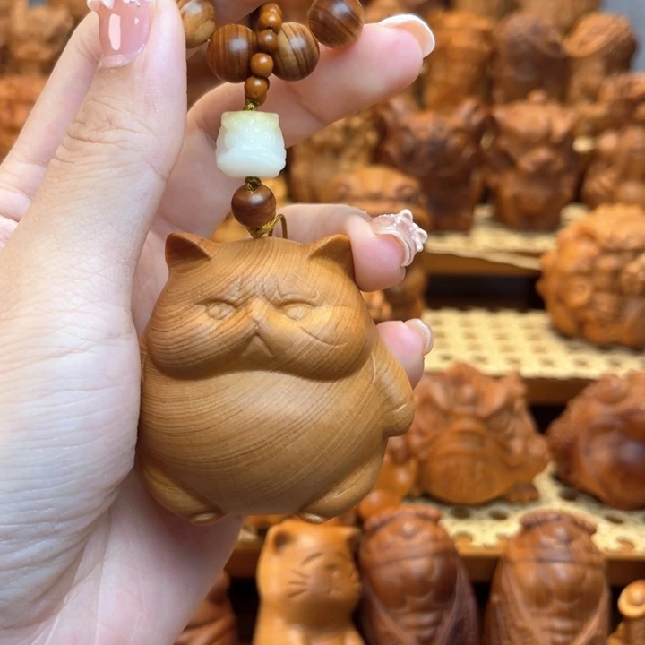 柏木（崖柏）小胖猫➕手捻