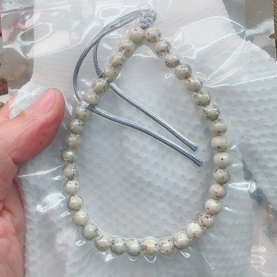 手串星月菩提龙胆通体留白月朗星稀7mm