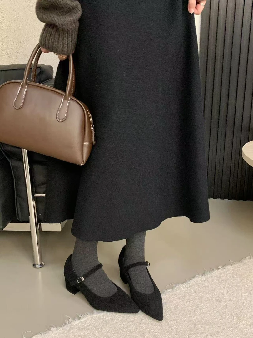 JIANMAIZI（316-1#新）简约大气法式尖头鞋