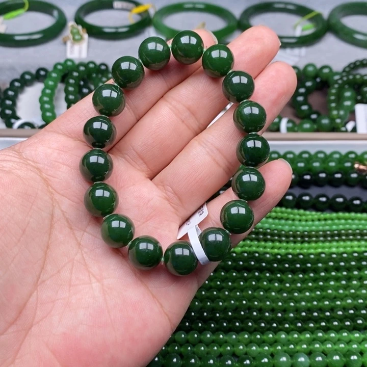 未镶嵌手串和田玉（碧玉）卡12