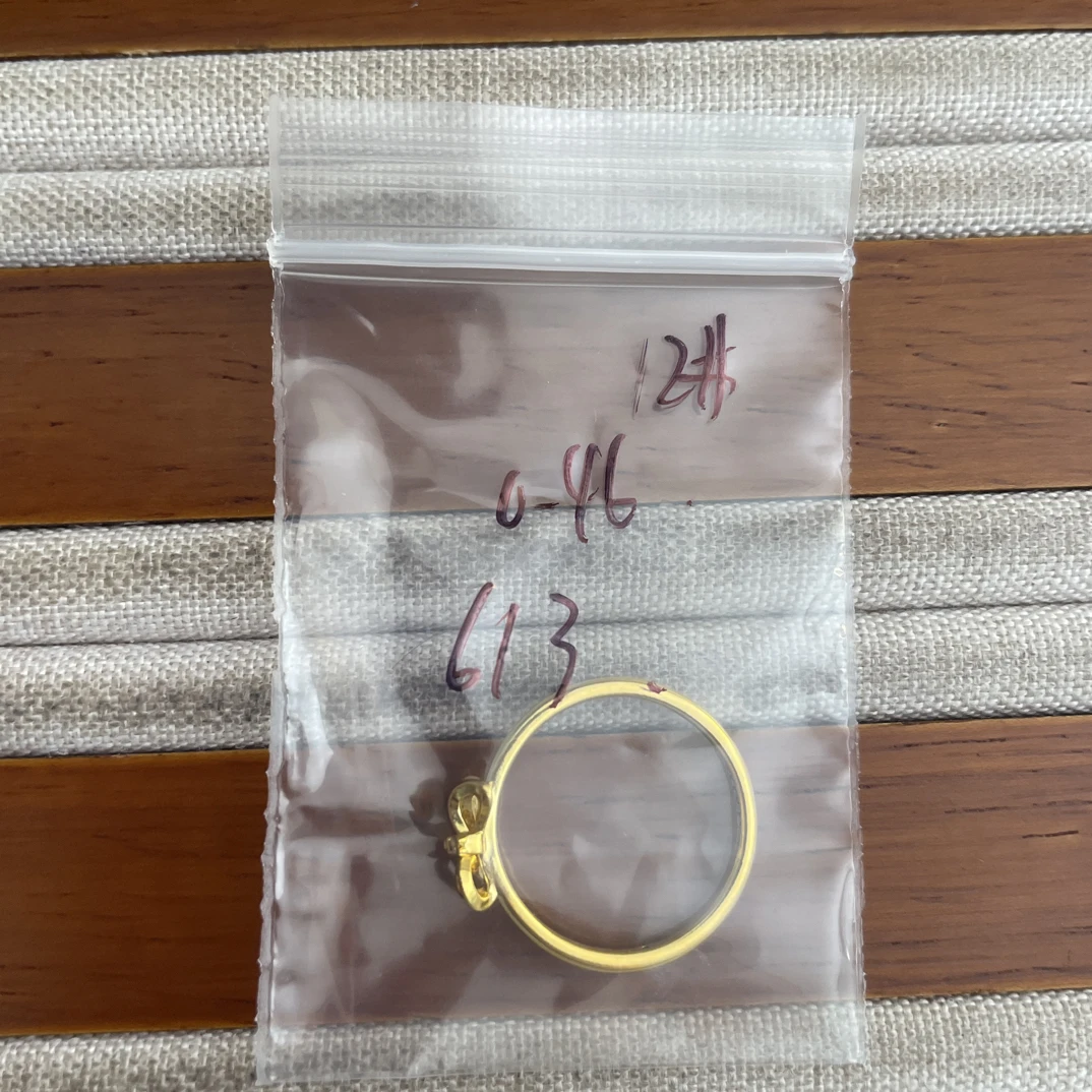 克重0.46 12号 在逃公主蝴蝶结6D戒指 足金999