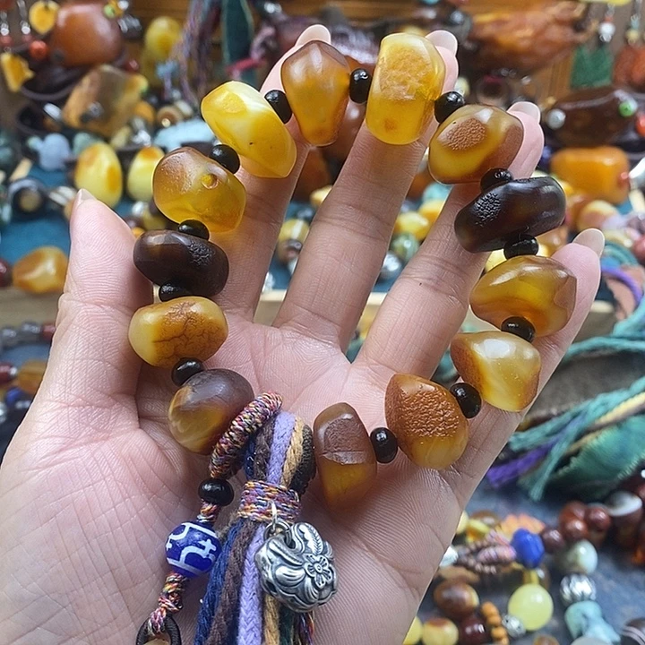 蜜蜡未镶嵌手串手串