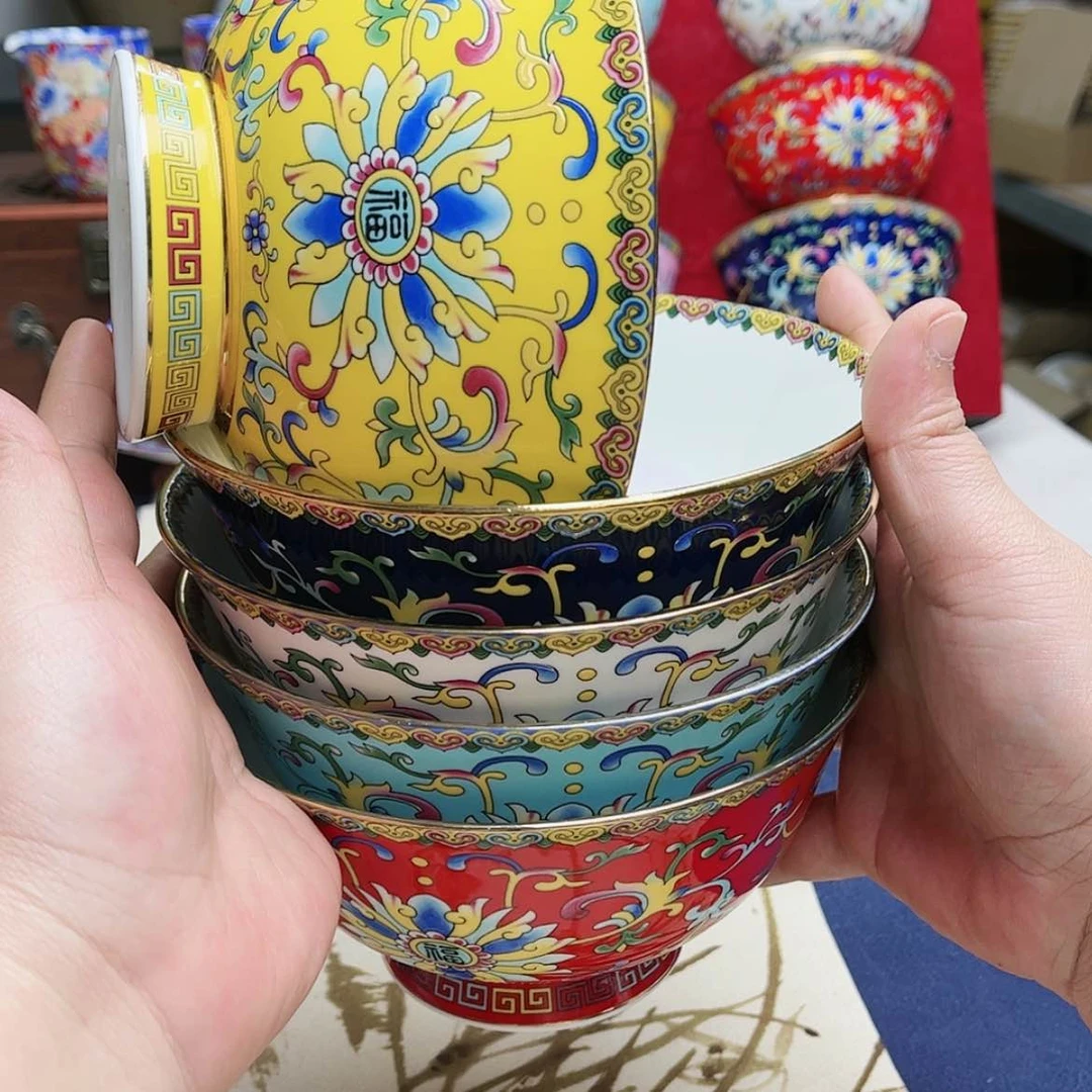 【闪购商品】珐琅6英寸2黄4混。。。。。