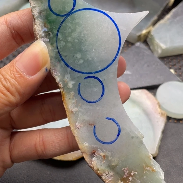 定制翡翠未镶嵌片料定制不退不换