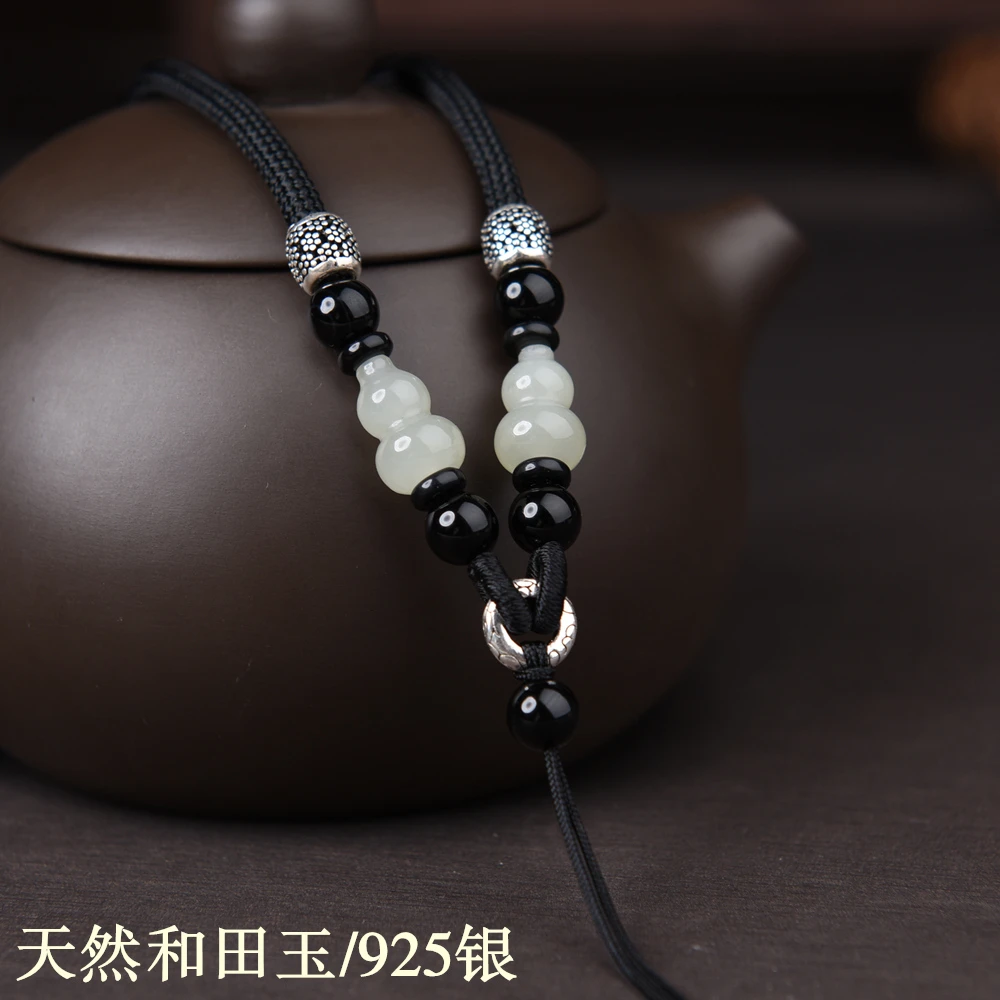 高端玉石玉坠吊坠挂绳和田玉项链绳子粗款挂脖挂件绳男款挂坠配绳