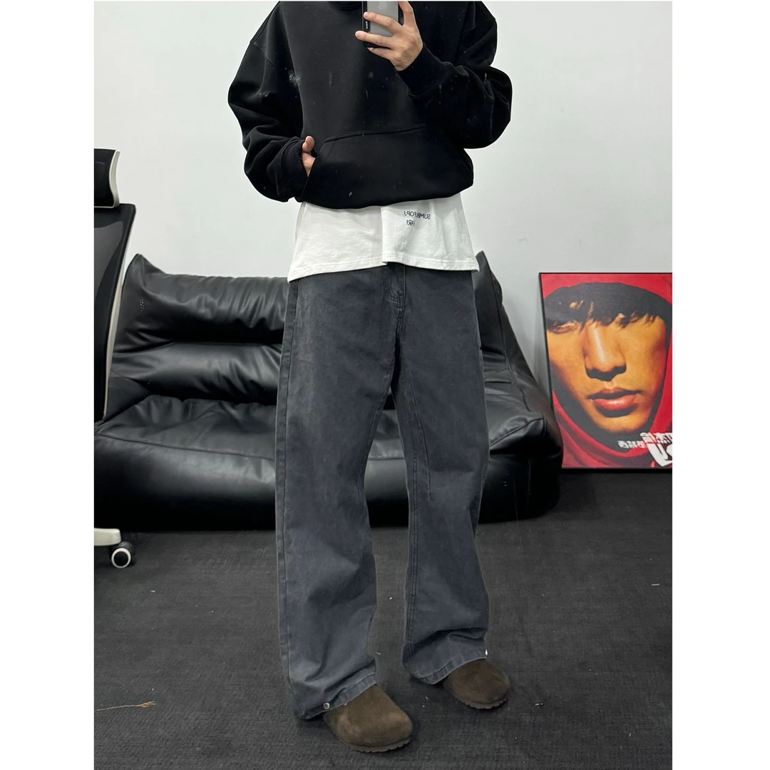 sios 2025水洗直筒宽松法工裤