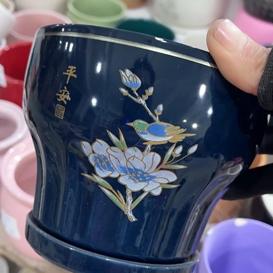 外贸尾货多肉绿植陶瓷花盆