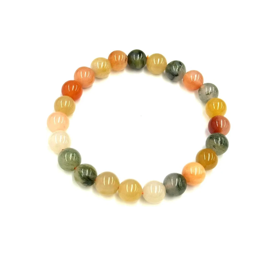 s1410-国风气质款金丝玉素圈桶珠手串-赠礼盒