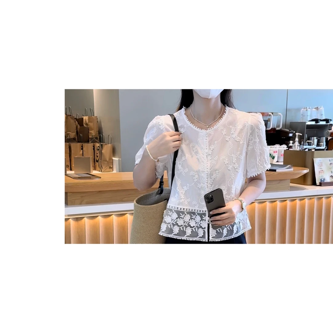 BK 2025夏季新款韩版宽松休闲百搭圆领短袖显瘦气质上衣