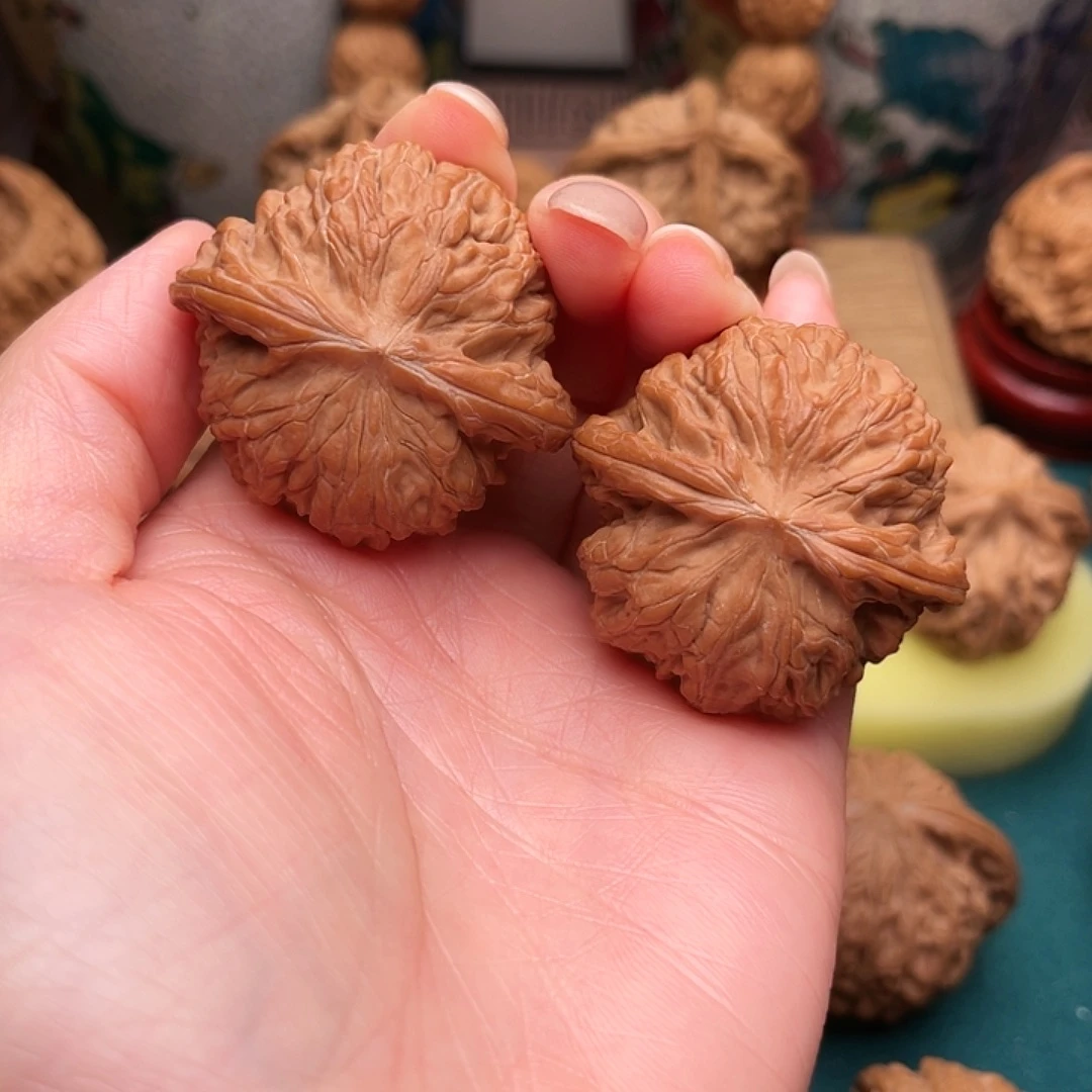 文玩核桃把件磨盘