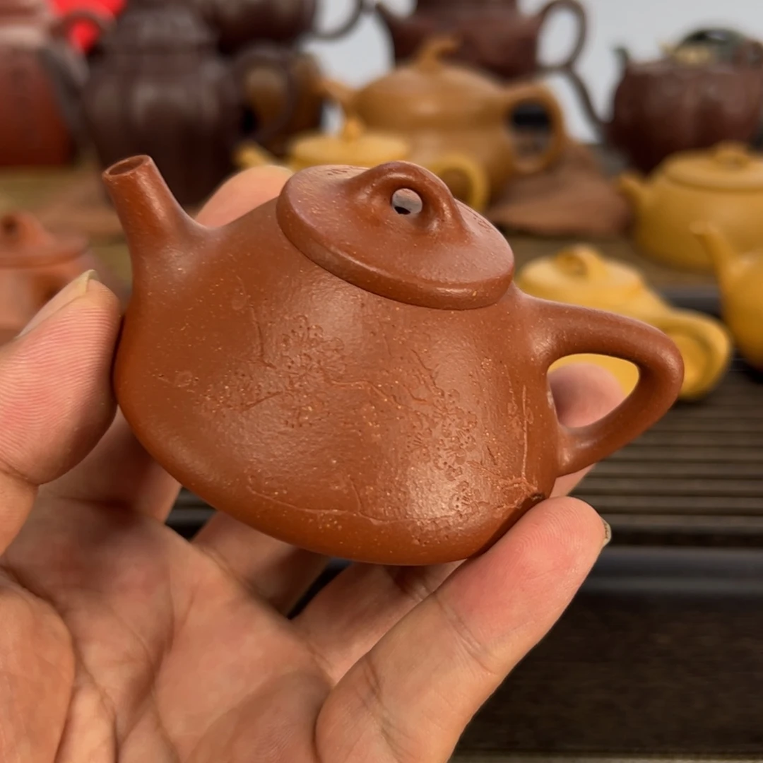 清***棠茶壶紫砂手工制作