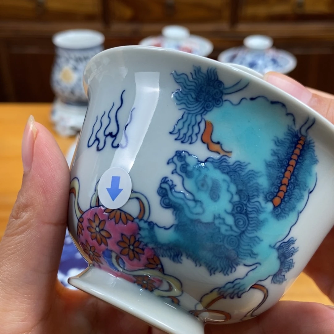 手绘现代茶具，非古董
