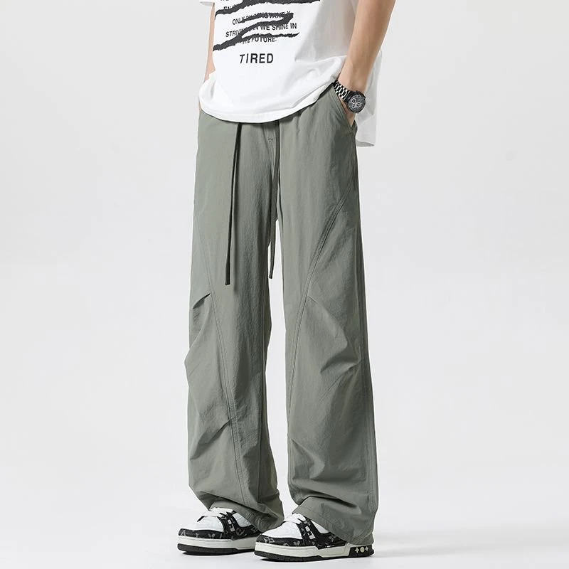 【长裤系列】美式凉感弯刀裤休闲裤百搭潮牌宽松垂感休闲薄款长裤