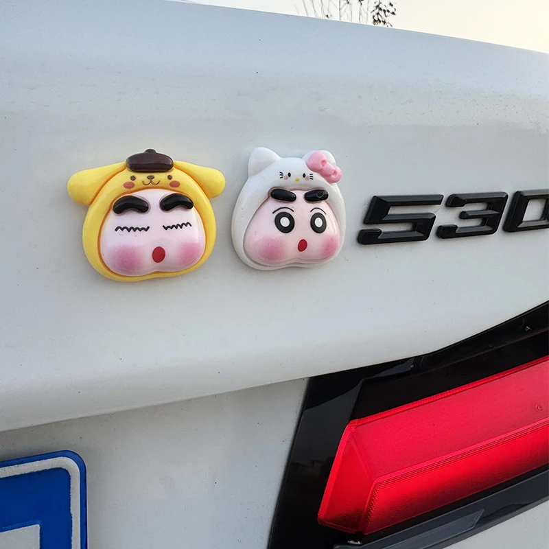 创意蜡笔小新汽车贴卡通动漫立体贴内饰外观装饰挂件摆件可爱