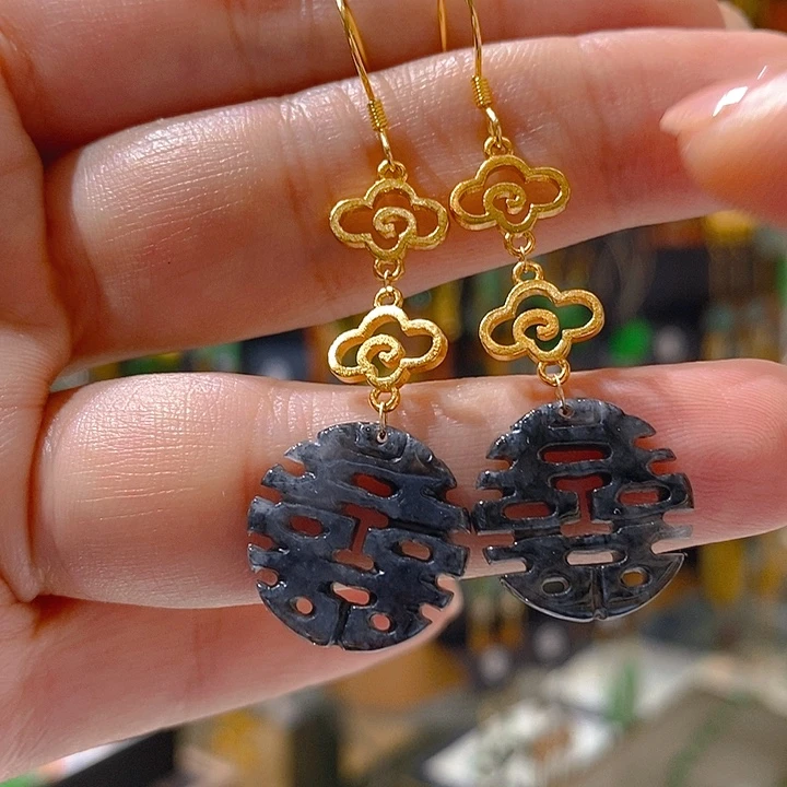 翡翠未镶嵌耳饰翡翠