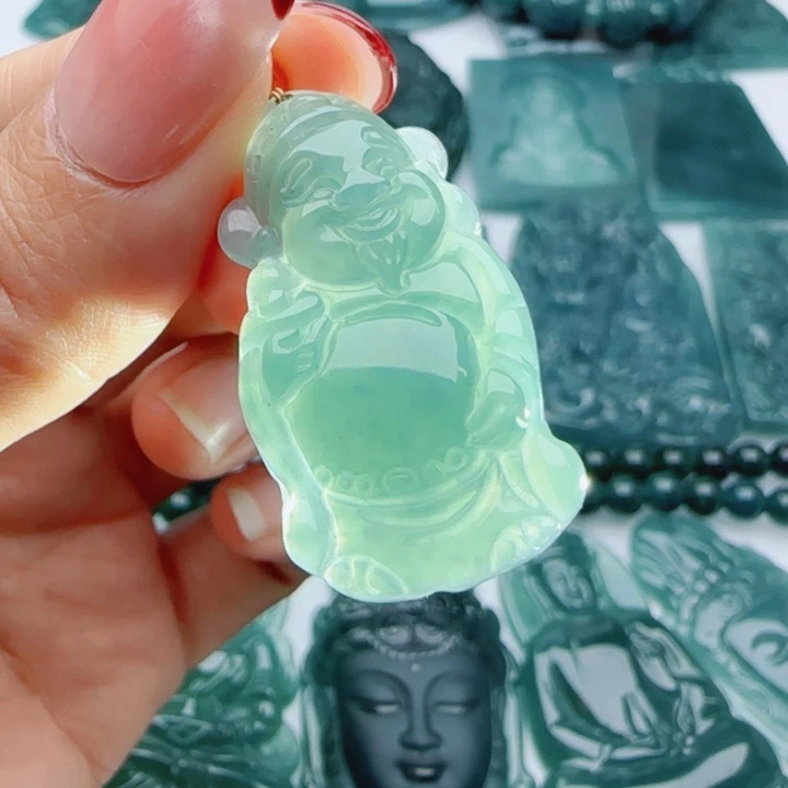 翡翠未镶嵌颈饰多样性发货天然A货翡翠