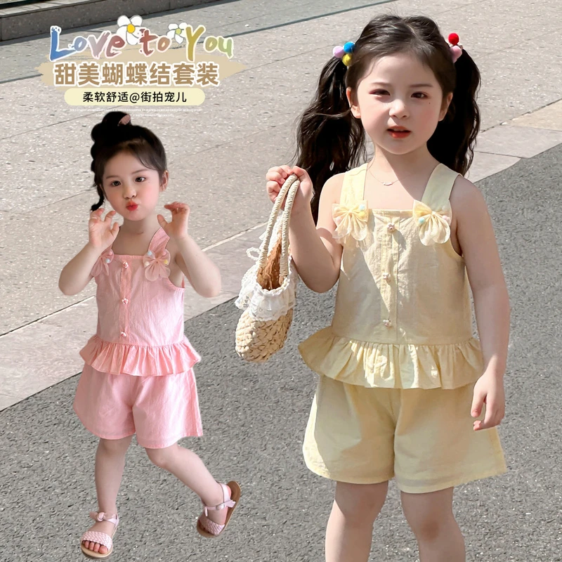 BEILUBEAR/蓓璐熊薄款套头夏季女小公主打扮套装公主女宝甜美洋气