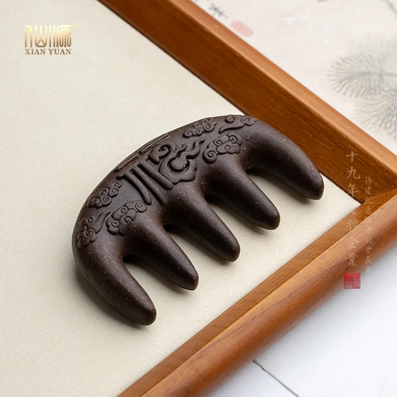 【仙源】合香珠何首乌福字梳子按摩梳非遗工艺国潮原创新中式梳子