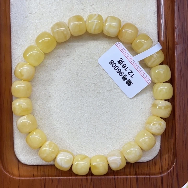 琥珀未镶嵌手链蜜蜡