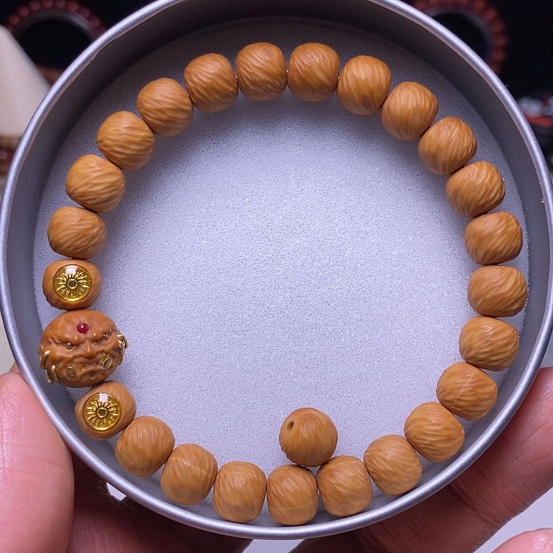 手串猴头核桃恶僧精工千刃云锦尺寸9+全品