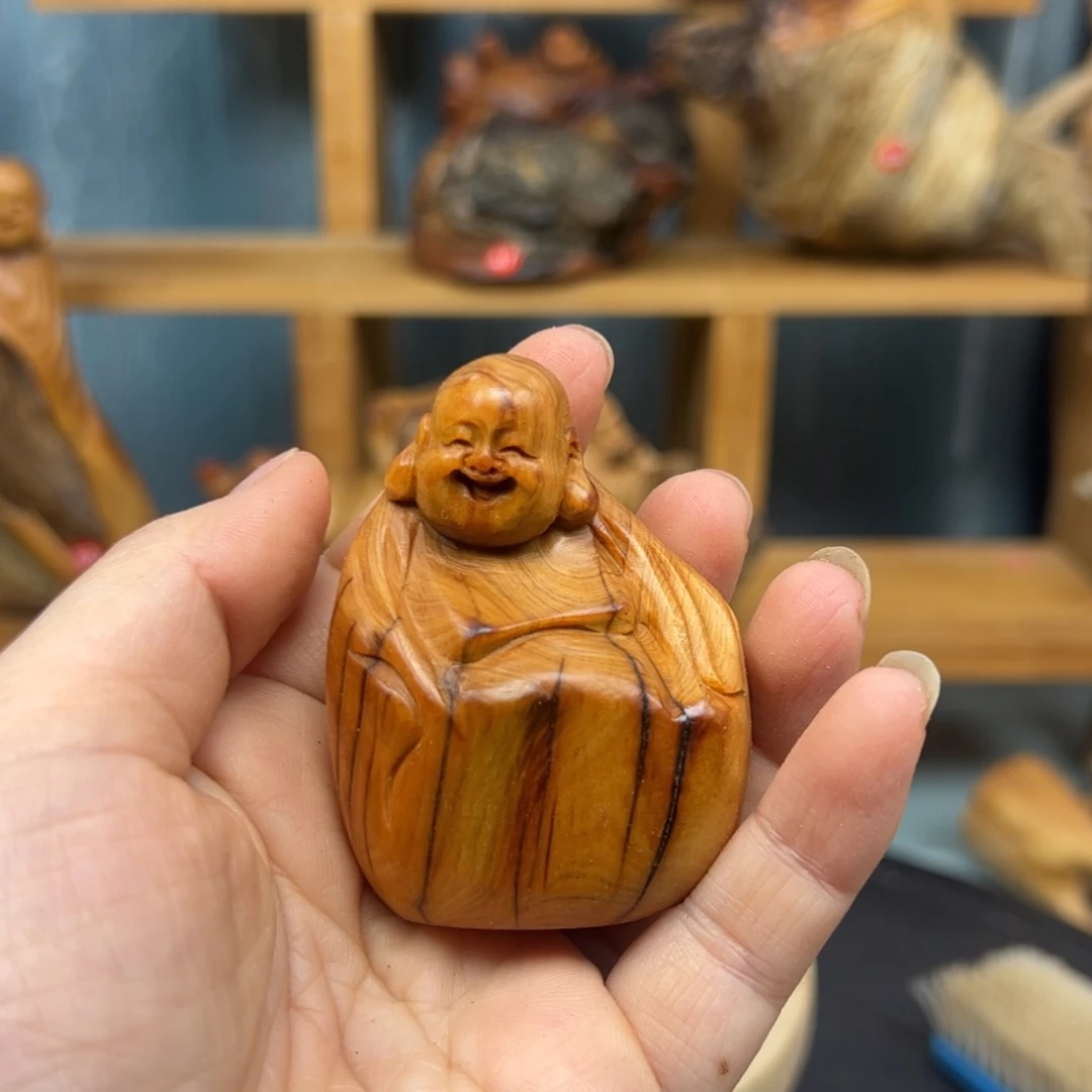 木李*崖柏木摆件手把件
