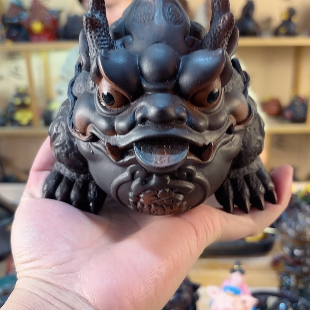 紫砂茶宠紫陶树脂茶宠摆件