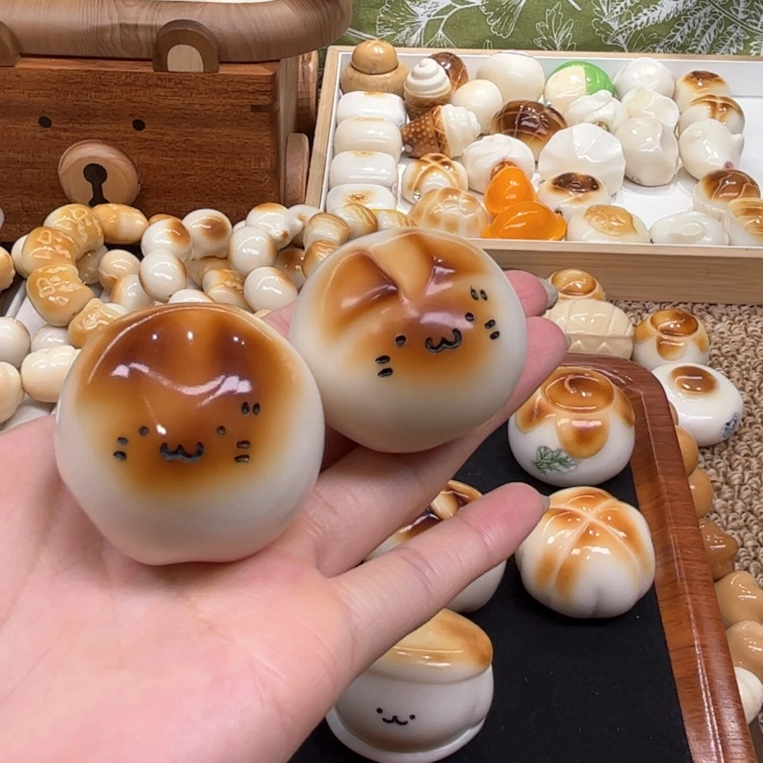 手串菩提根/象牙果9.28.20象牙果把件布丁猫一对