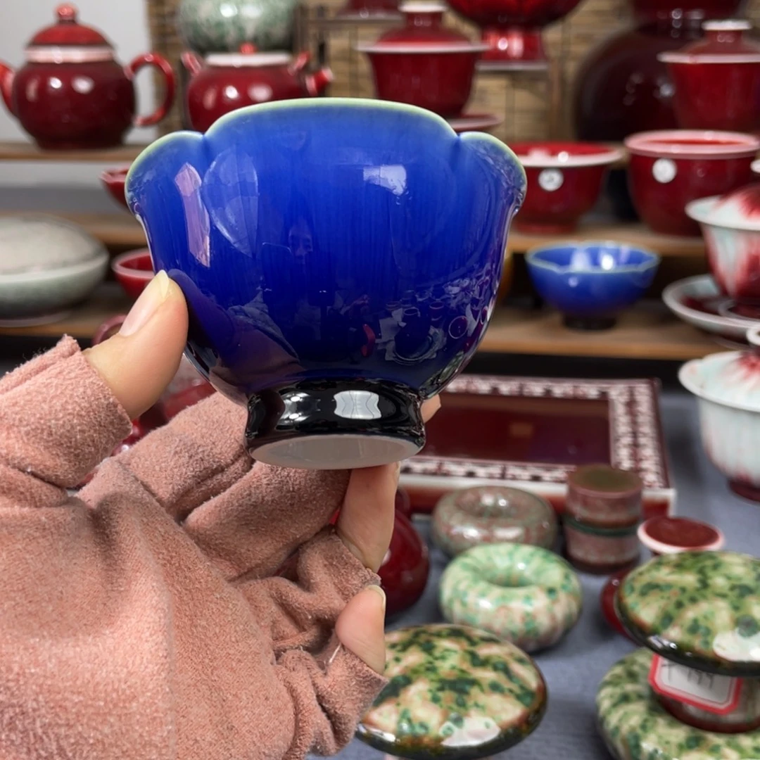 景德镇原矿陶瓷 花口杯