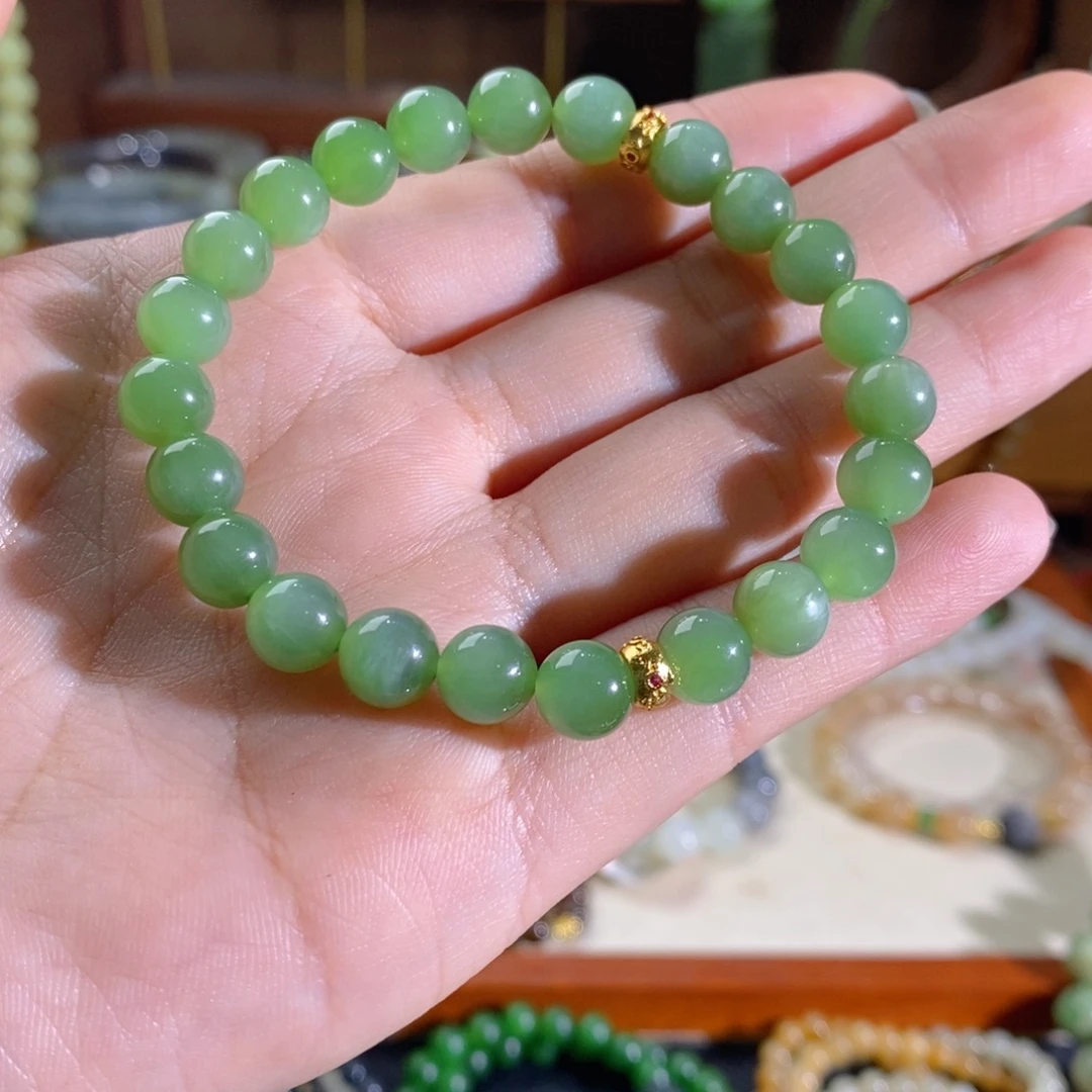 和田玉未镶嵌手链