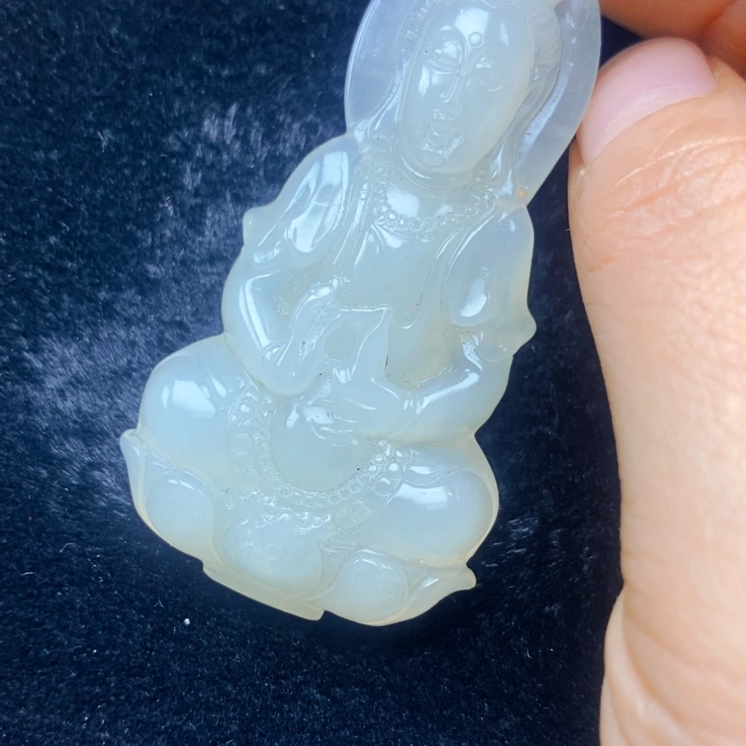 未镶嵌石英质玉（黄龙玉）吊坠(不含链)